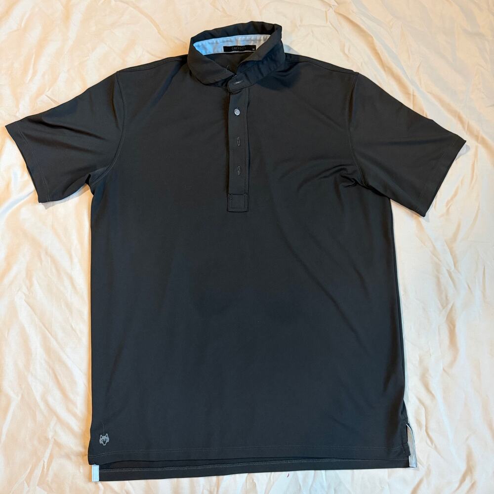Greyson Golf Polo Black Performance Shirt Short Sleeve Mens Medium